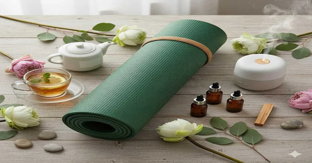 Yoga teacher leading a peaceful session surrounded by nature, representing the philosophy of balance, mindfulness, and natural healing at Purulia Nature Care Yoga.